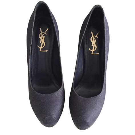 ysl iconic shoes|ysl denim shoes.